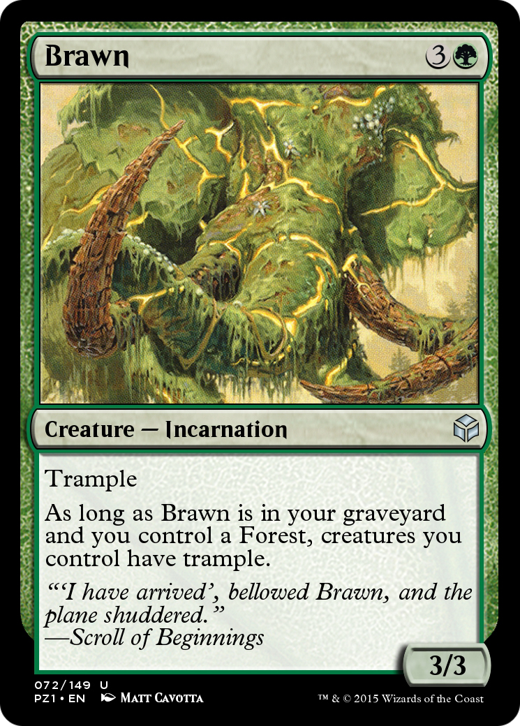 Image of Brawn (PZ1-072) - Legendary Cube Prize Pack Foil