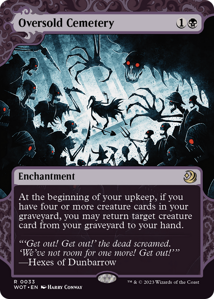 Image of Oversold Cemetery (WOT-033) - Wilds of Eldraine: Enchanting Tales: (Showcase) (Borderless)