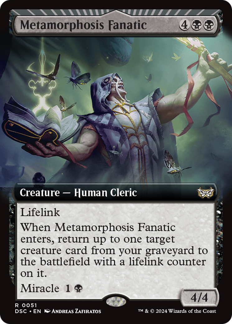 Image of Metamorphosis Fanatic (Extended Art) (DSC-051) - Duskmourn: House of Horror Commander: (Extended Art, miracle)