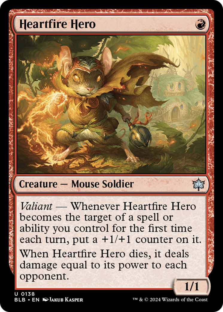 Image of Heartfire Hero (BLB-138) - Bloomburrow