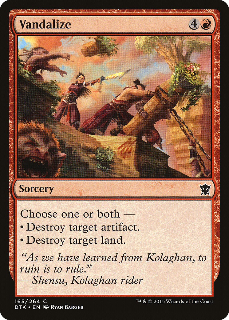 Image of Vandalize (DTK-165) - Dragons of Tarkir