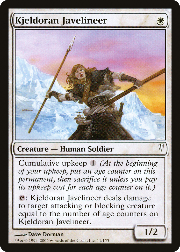 Image of Kjeldoran Javelineer (CSP-011) - Coldsnap Foil