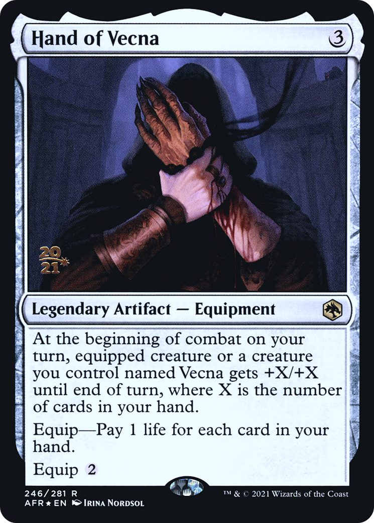 Image of Hand of Vecna (PRE-246) - Adventures in the Forgotten Realms Promos Foil