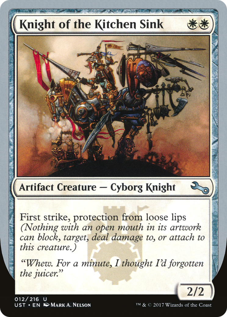 Image of Knight of the Kitchen Sink (C) (UST-12C) - Unstable
