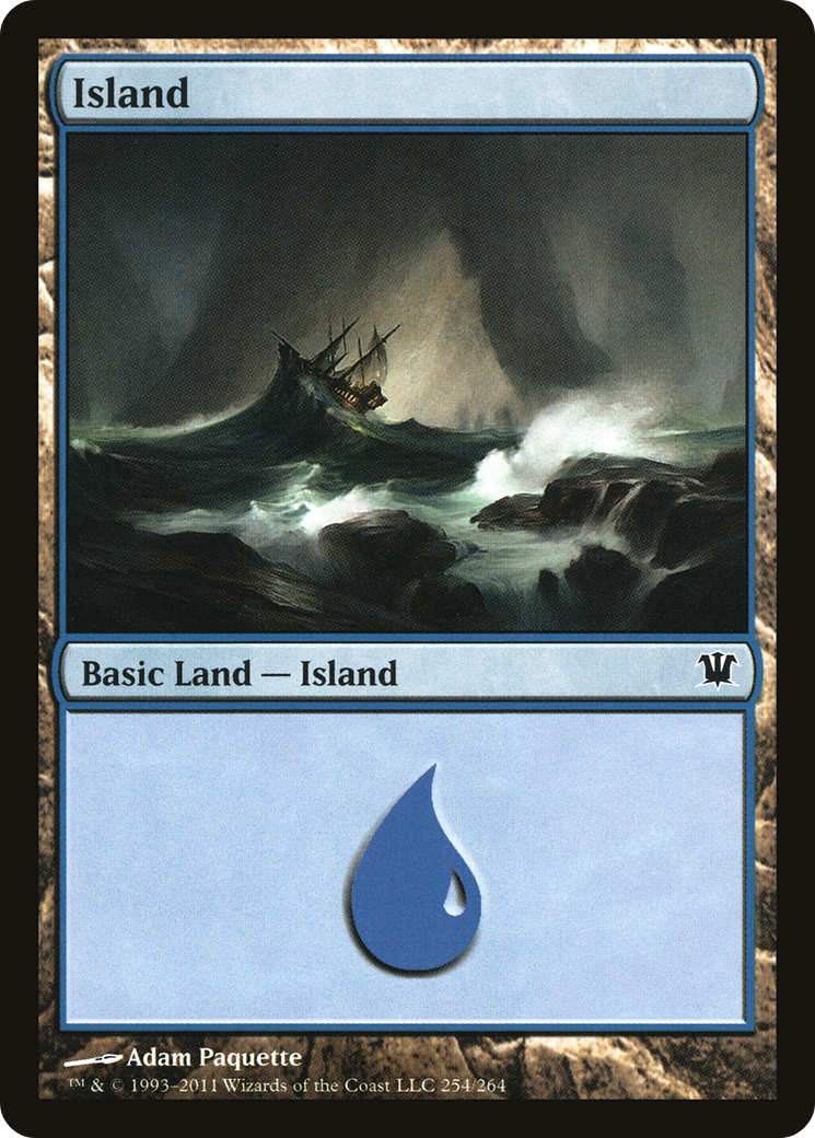 Image of Island (254) (ISD-254) - Innistrad Foil