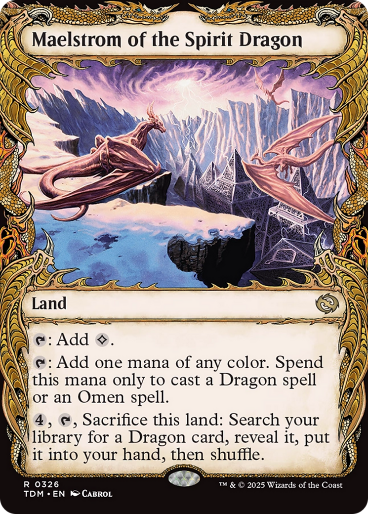 Image of Maelstrom of the Spirit Dragon (Showcase) (TDM-326) - Tarkir: Dragonstorm: (Showcase) Foil