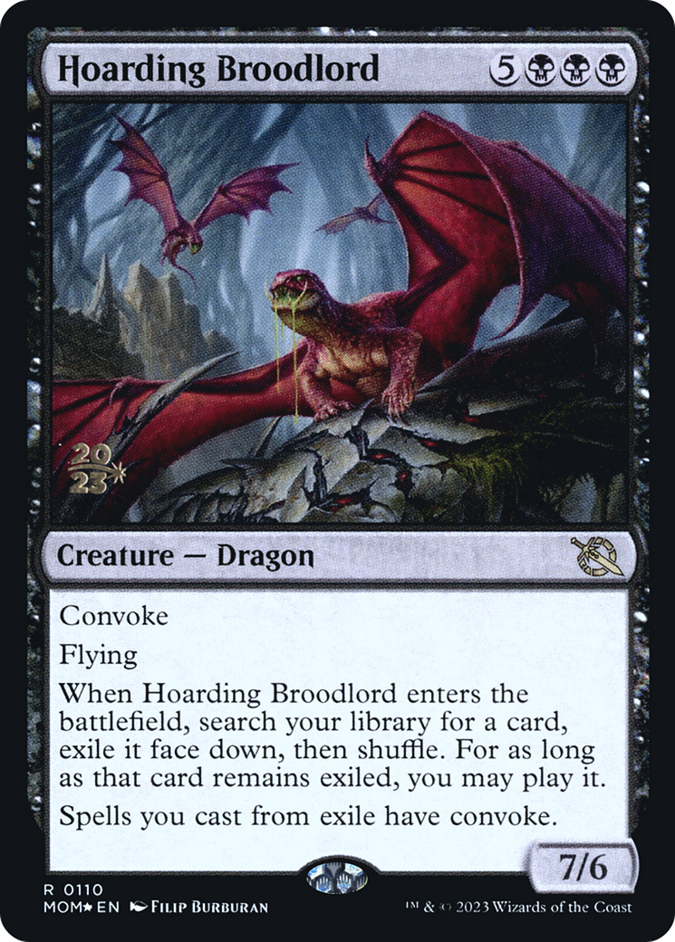 Image of Hoarding Broodlord (PRE-110) - March of the Machine Promos Foil