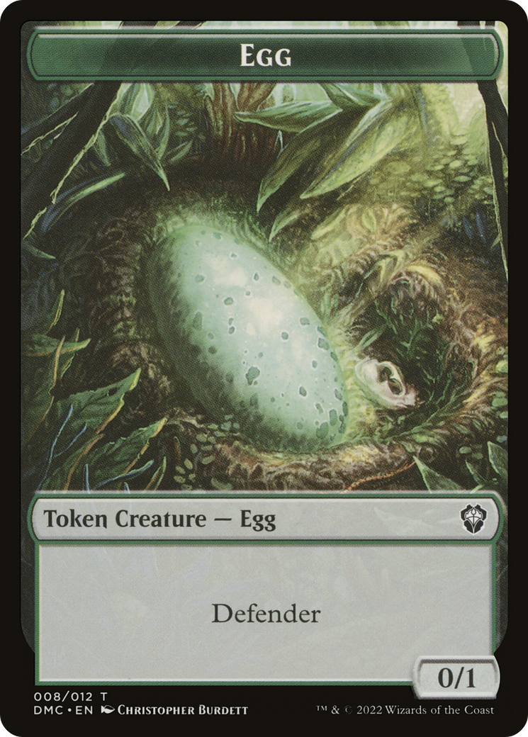 Image of Egg (TDMC-008) - Dominaria United Commander Tokens