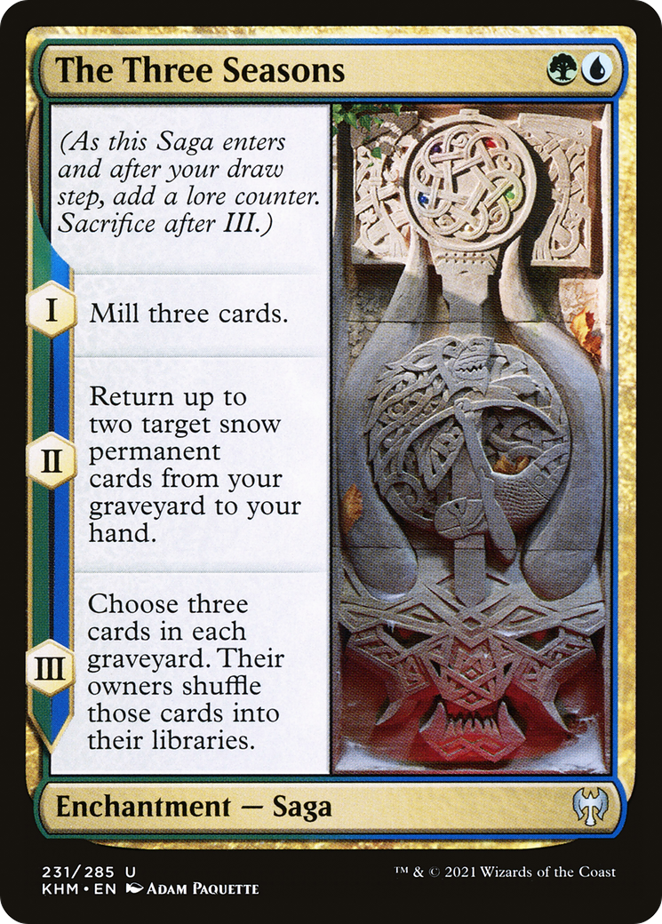 Image of The Three Seasons (KHM-231) - Kaldheim Foil