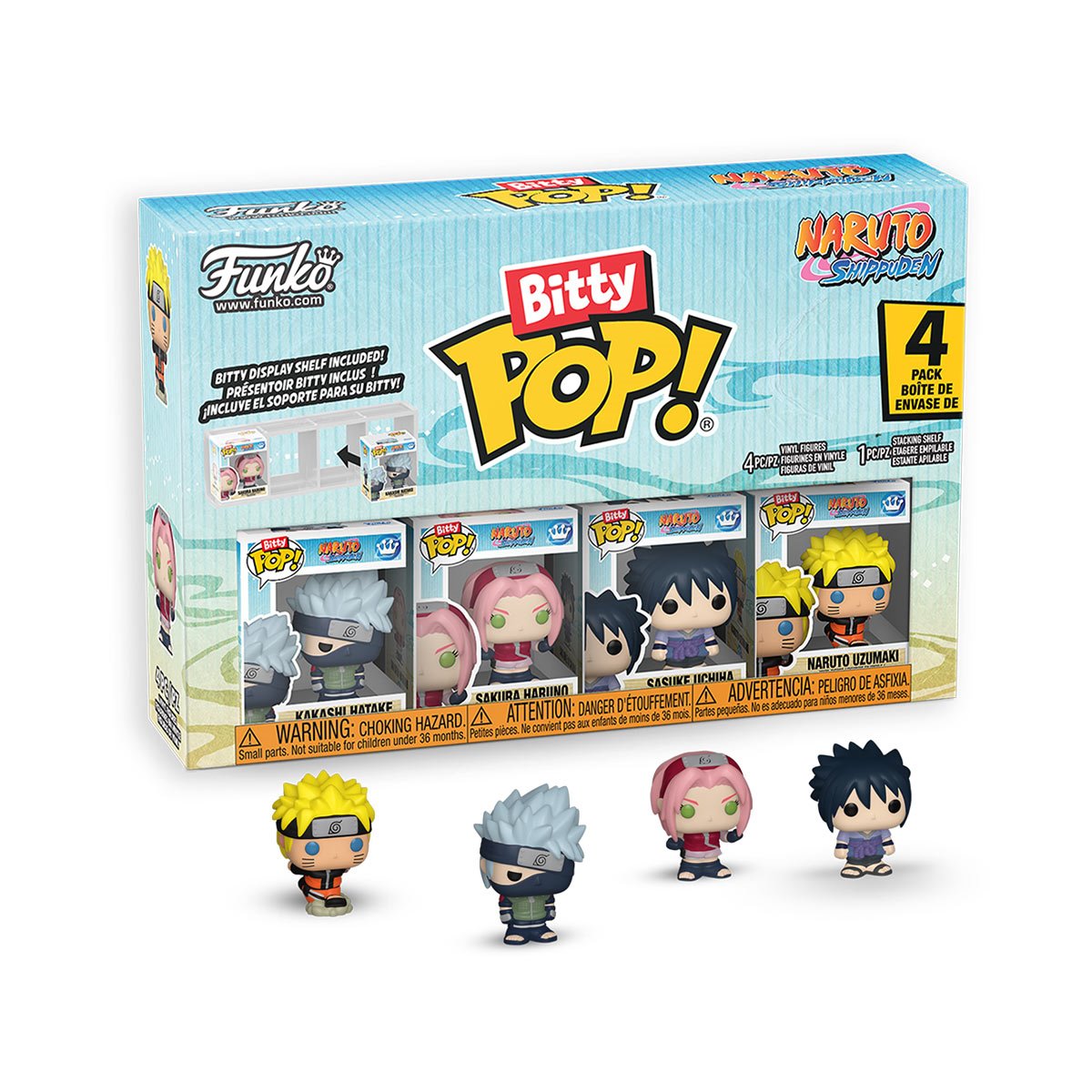 Image of Naruto Funko Bitty Pop! Mini-Figure 4-Pack Kakashi w/ Chase