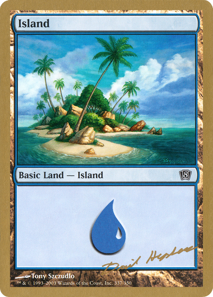 Image of Island (337) - 2003 Dave Humpherys (8ED) (WCD-) - World Championship Decks 2003