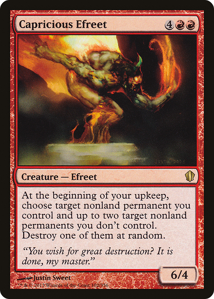 Image of Capricious Efreet (C13-102) - Commander 2013