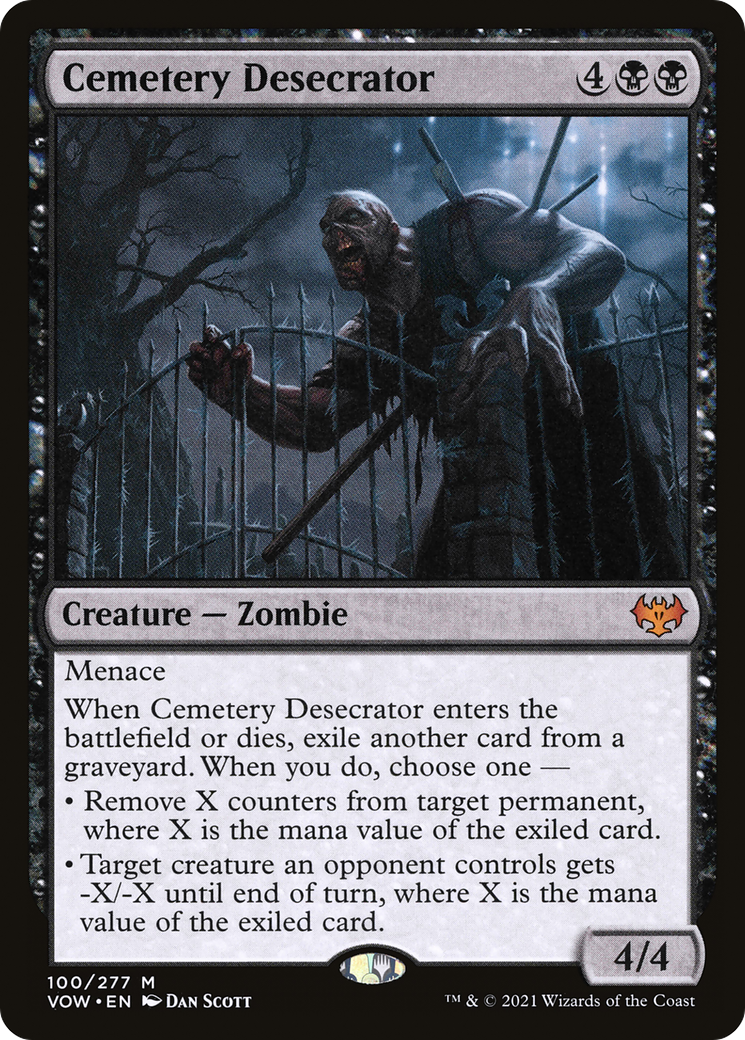 Image of Cemetery Desecrator (VOW-100) - Innistrad: Crimson Vow Foil