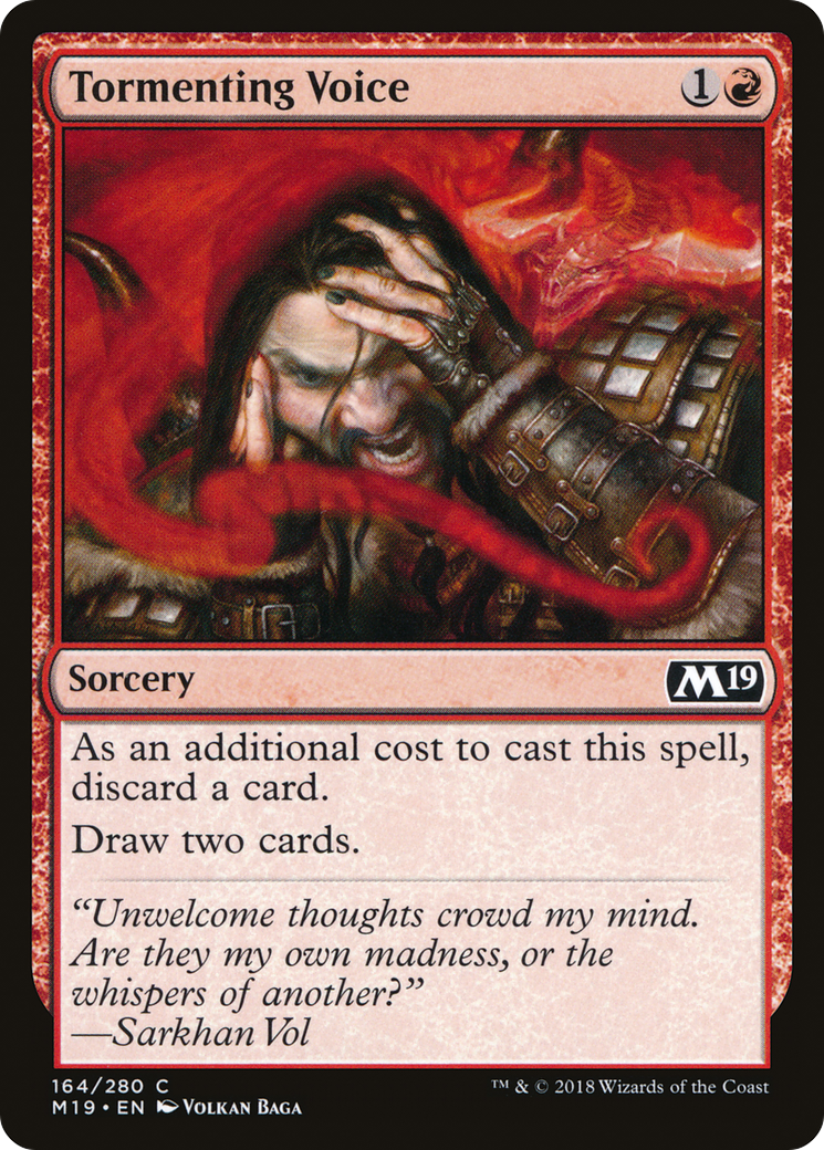 Image of Tormenting Voice (M19-164) - Core Set 2019 Foil