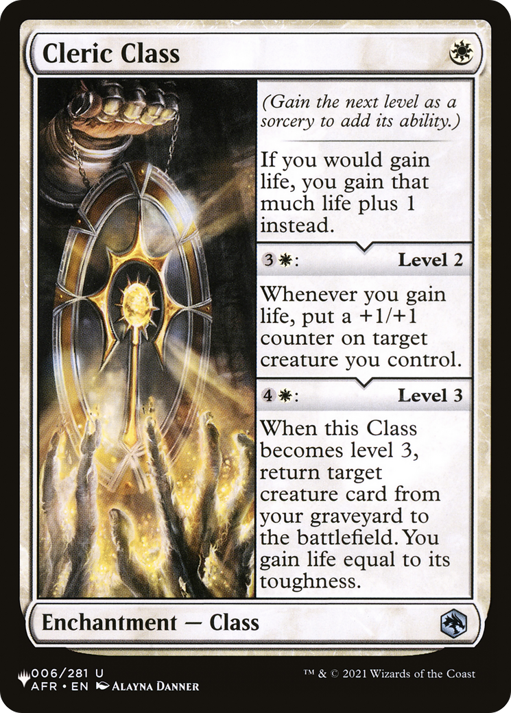 Image of Cleric Class (LIST-AFR-6) - The List