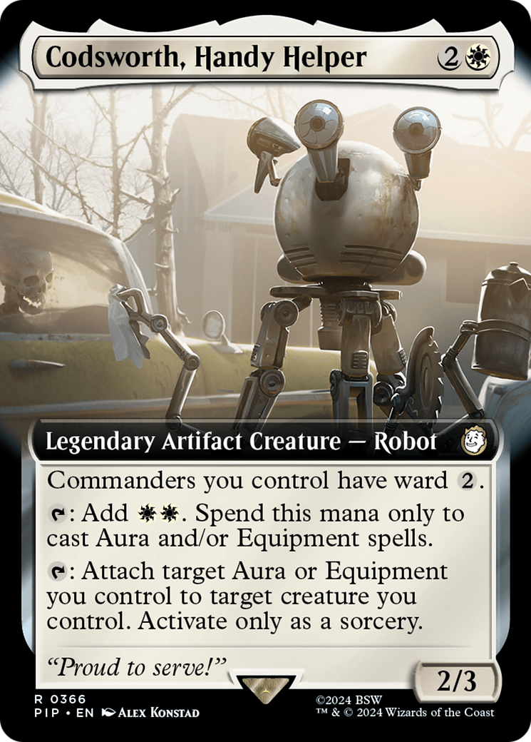 Image of Codsworth, Handy Helper (Extended Art) (PIP-366) - Fallout: (Extended Art)