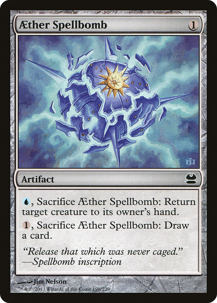 Image of Aether Spellbomb (MMA-196) - Modern Masters Foil