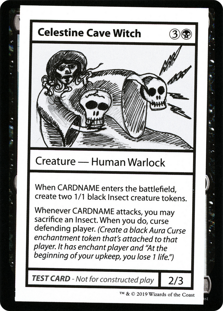 Image of Celestine Cave Witch (No PW Symbol) (CMB1-) - Mystery Booster Playtest Cards 2021