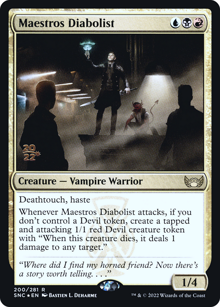 Image of Maestros Diabolist (PRE-200) - Streets of New Capenna Promos Foil