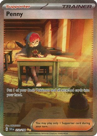 Image of Penny 252/198  - Holofoil SV01 Scarlet & Violet Base Set - Special Illustration Rare
