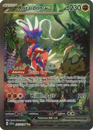 Image of Koraidon ex 247/198  - Holofoil SV01 Scarlet & Violet Base Set - Special Illustration Rare
