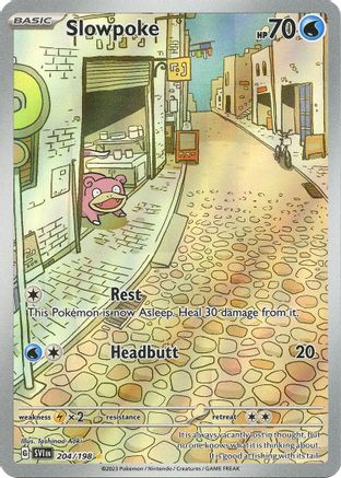 Image of Slowpoke 204/198  - Holofoil SV01 Scarlet & Violet Base Set - Illustration Rare