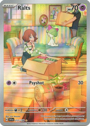 Image of Ralts 211/198  - Holofoil SV01 Scarlet & Violet Base Set - Illustration Rare