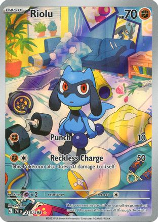 Image of Riolu 215/198  - Holofoil SV01 Scarlet & Violet Base Set - Illustration Rare