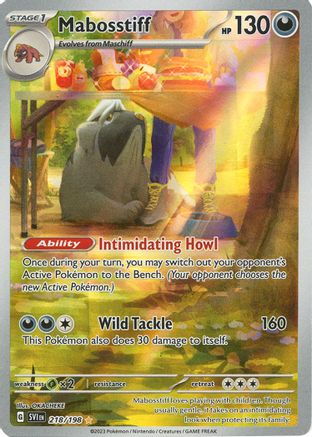 Image of Mabosstiff 218/198  - Holofoil SV01 Scarlet & Violet Base Set - Illustration Rare