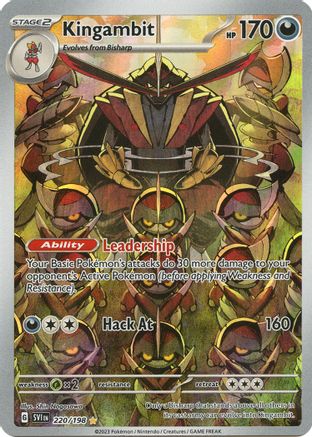 Image of Kingambit 220/198  - Holofoil SV01 Scarlet & Violet Base Set - Illustration Rare