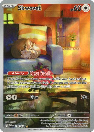 Image of Skwovet 222/198  - Holofoil SV01 Scarlet & Violet Base Set - Illustration Rare