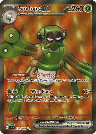Image of Spidops ex 223/198  - Holofoil SV01 Scarlet & Violet Base Set - Ultra Rare