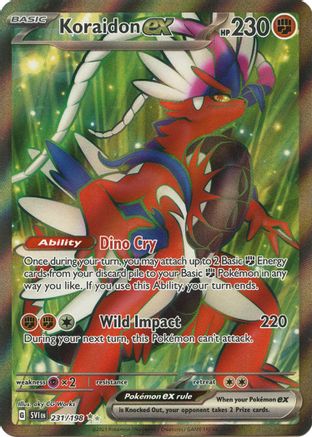 Image of Koraidon ex 231/198  - Holofoil SV01 Scarlet & Violet Base Set - Ultra Rare