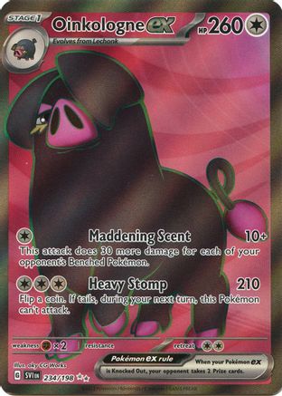 Image of Oinkologne ex 234/198  - Holofoil SV01 Scarlet & Violet Base Set - Ultra Rare