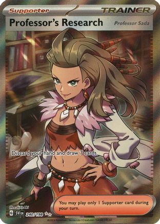 Image of Professor's Research 240/198  - Holofoil SV01 Scarlet & Violet Base Set - Ultra Rare