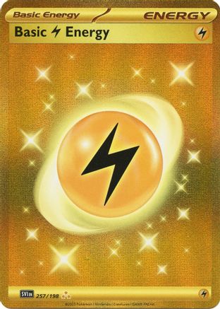 Image of Basic Lightning Energy 257/198  - Holofoil SV01 Scarlet & Violet Base Set - Hyper Rare