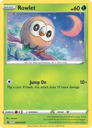 Image of Rowlet SWSH220  - Holofoil Miscellaneous Cards & Products - Promo