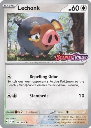 Image of Lechonk (Store Promo) 154/198  - Reverse Holofoil Miscellaneous Cards & Products - Promo