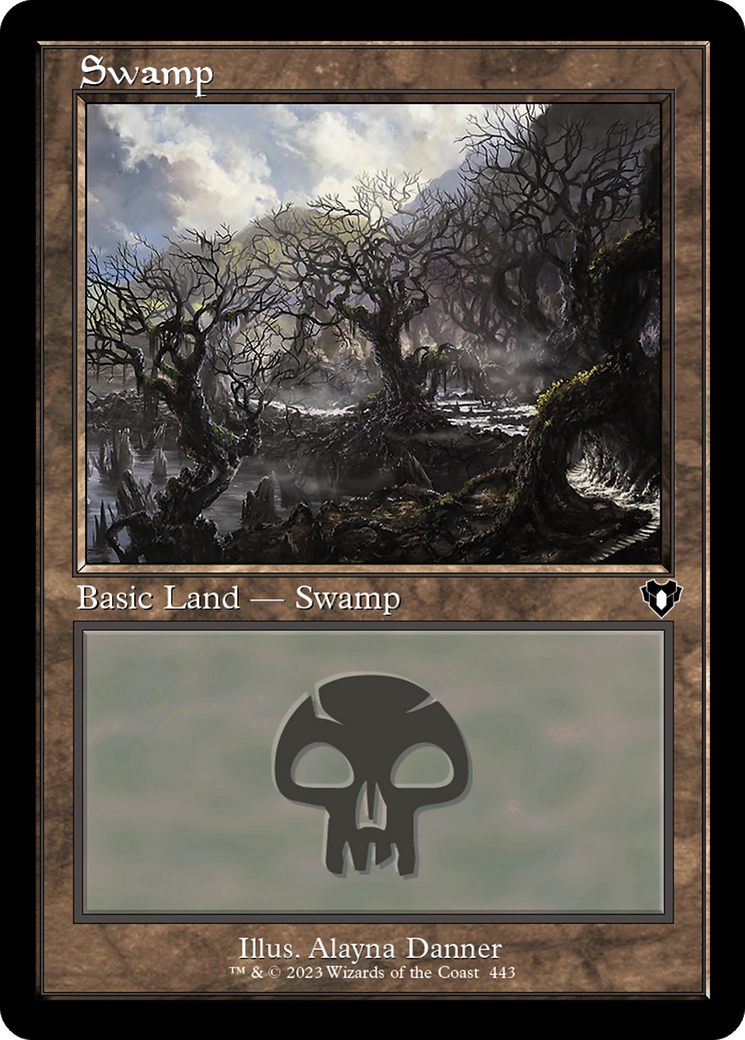 Image of Swamp (443) (Retro Frame) (CMM-443) - Commander Masters