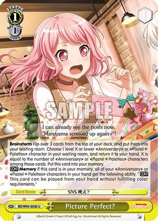 Image of Picture Perfect? (BD/W95-E026 U) - BanG Dream! Girls Band Party! 5th Anniversary