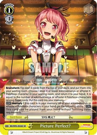 Image of Picture Perfect? (SR) (BD/W95-E026S SR) - BanG Dream! Girls Band Party! 5th Anniversary