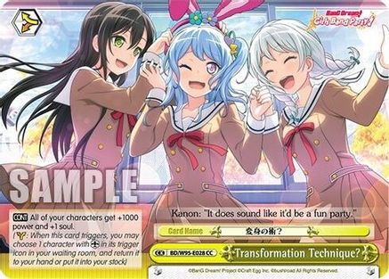 Image of Transformation Technique? (BD/W95-E028 CC) - BanG Dream! Girls Band Party! 5th Anniversary