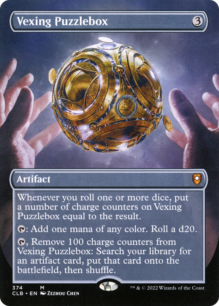 Image of Vexing Puzzlebox (Borderless) (CLB-374) - Commander Legends: Battle for Baldur's Gate (Borderless) Foil
