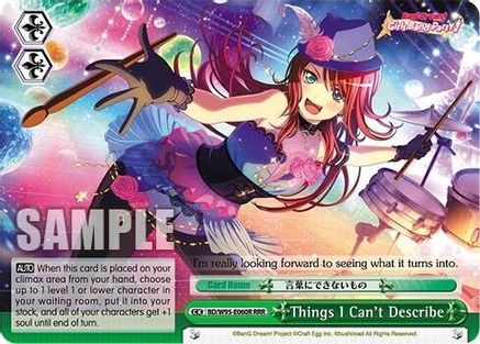 Image of Things I Can't Describe (RRR) (BD/W95-E060R RRR) - BanG Dream! Girls Band Party! 5th Anniversary