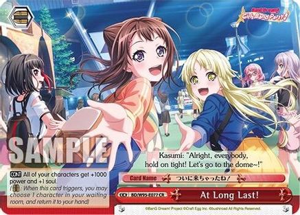 Image of At Long Last! (BD/W95-E077 CR) - BanG Dream! Girls Band Party! 5th Anniversary