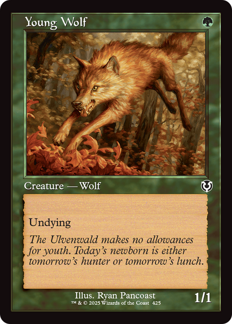 Image of Young Wolf (Retro Frame) (INR-425) - Innistrad Remastered Foil