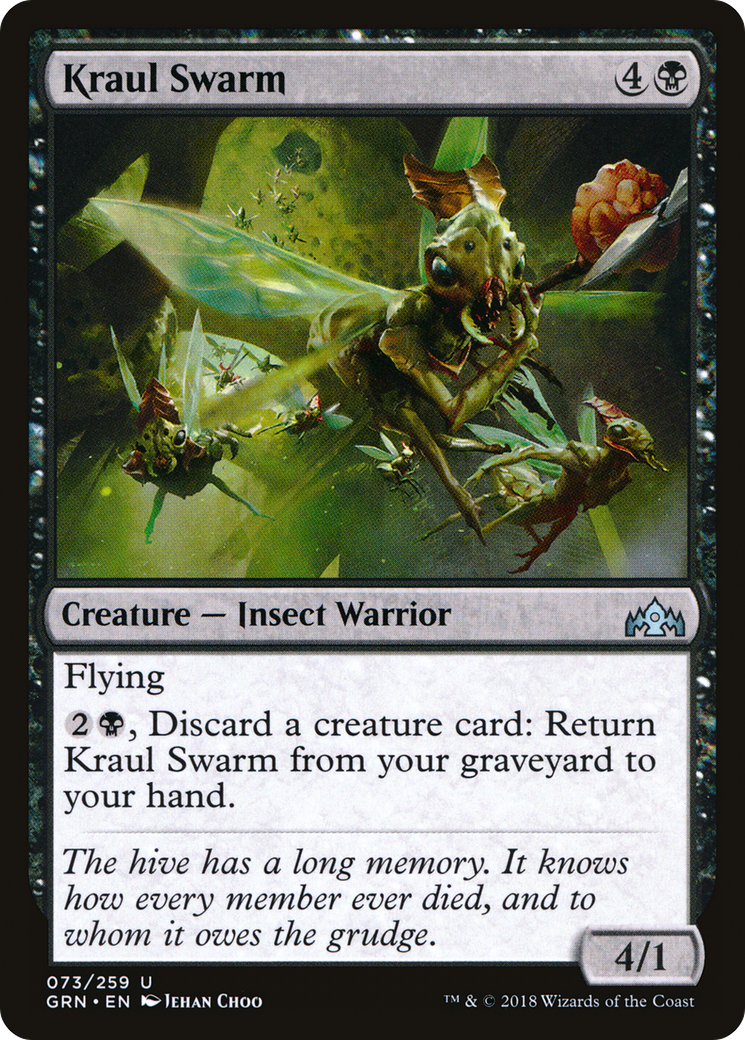 Image of Kraul Swarm (GRN-073) - Guilds of Ravnica Foil