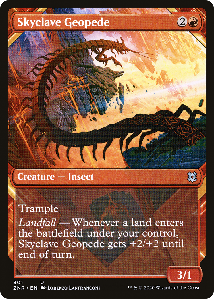 Image of Skyclave Geopede (Showcase) (ZNR-301) - Zendikar Rising: (Showcase)