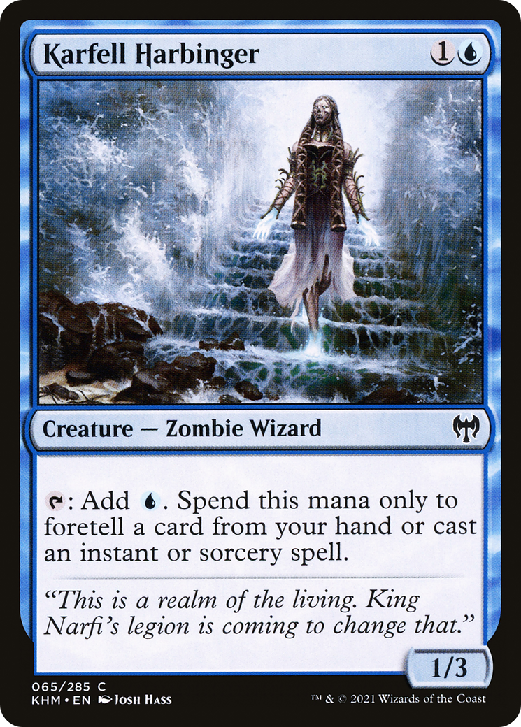 Image of Karfell Harbinger (KHM-065) - Kaldheim Foil