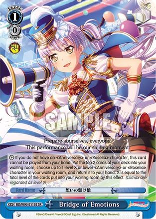 Image of Bridge of Emotions (SR) (BD/W95-E119S SR) - BanG Dream! Girls Band Party! 5th Anniversary